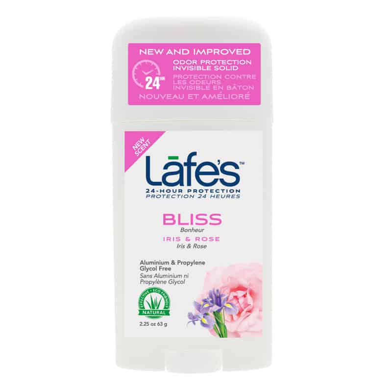 Lafe's bâton déodorant sans aluminium protection 24 hr Iris + Rose 63 g