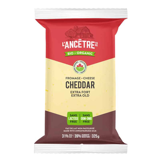 Cheddar extra fort Bio||Cheddar cheese - Extra old - Organic
