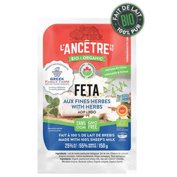 Feta grecque aux fines herbes - Brebis||Greek feta - Oregano & Thyme - Sheep's milk - Organic