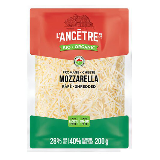 Mozzarella 28% M.G. râpé bio||Mozzarella cheese - Shredded - Organic