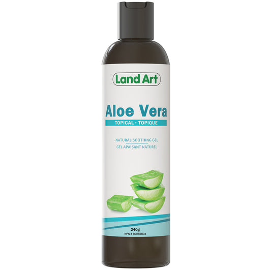 Land Art aloe vera gel topique biologique tous types de peaux 240 g