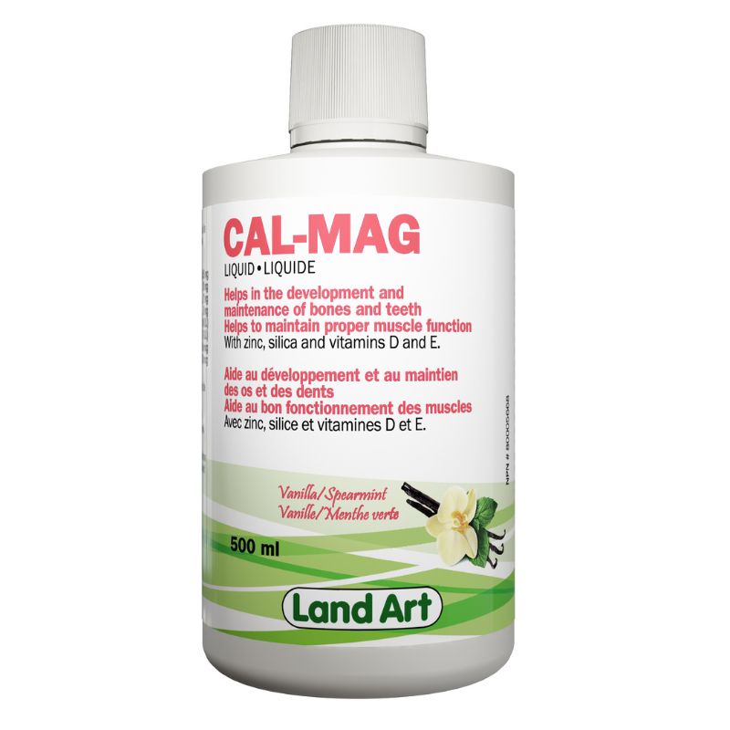 Land Art Cal-Mag Liquide Vanille & Menthe Verte Naturel Sans gluten