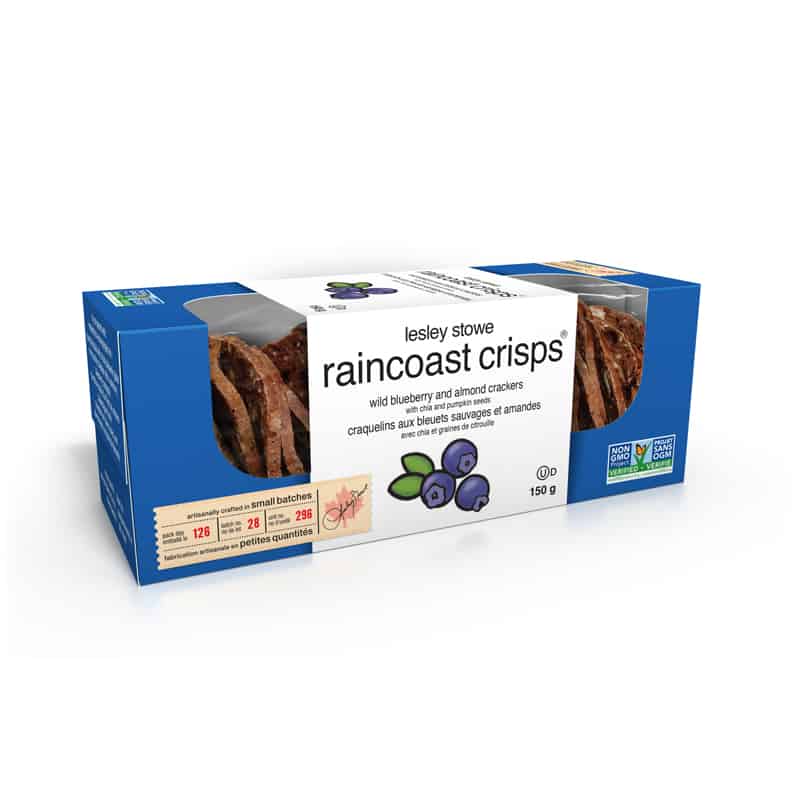 Raincoast crisps - Bleuets sauvages et amandes||Raincoast crisps - Wild blueberry almond