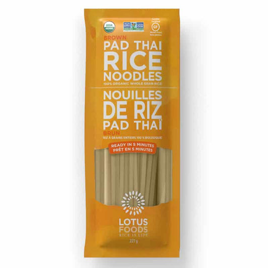 Brown pad thai rice noodles