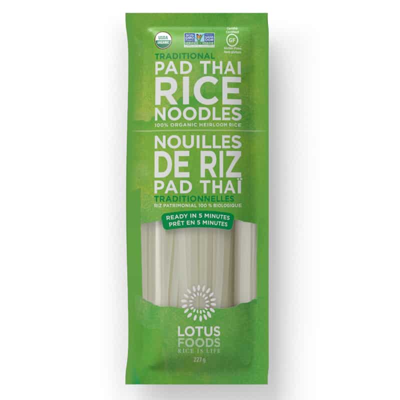 Nouilles de riz Pad Thai traditionnelles bio||Traditional pad thai rice noodles