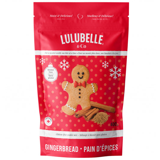 lulubelle and co mélange à biscuit sans gluten âin épices gingerbread 400 g