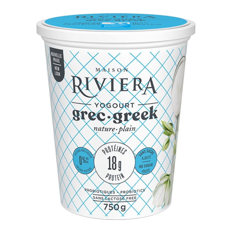 maison riviera YOGOURT GREC NATURE 0% MG RIVIERA Greek plain yogourt 0%mg