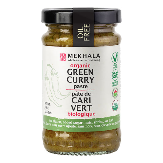 Mekhala Pâte De Curry Vert Thaï Bio Végane Sans gluten Sans sucre ajouté Sans huile