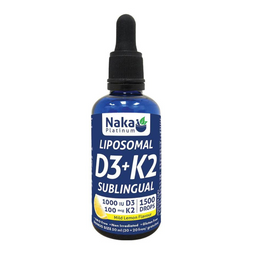 Naka  Liposomal D3 + K2 Gouttes Sublinguales Citron Sans gluten