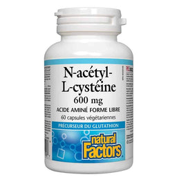 Natural factors n acétyl l cystéine 600 mg