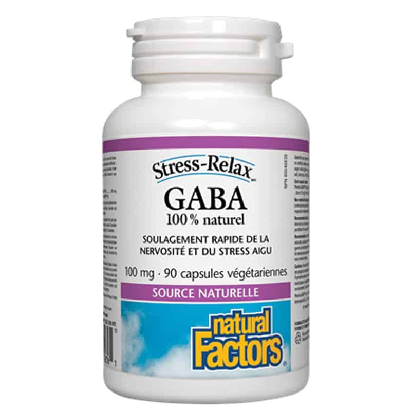 Natural factors stress relax gaba 100 mg