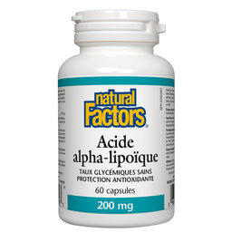 Natural factors acide alpha lipoique 200 mg