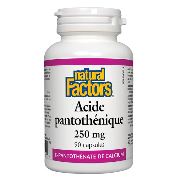 Pantothenic Acid 250Mg| The Harvest|Online store – La Moisson