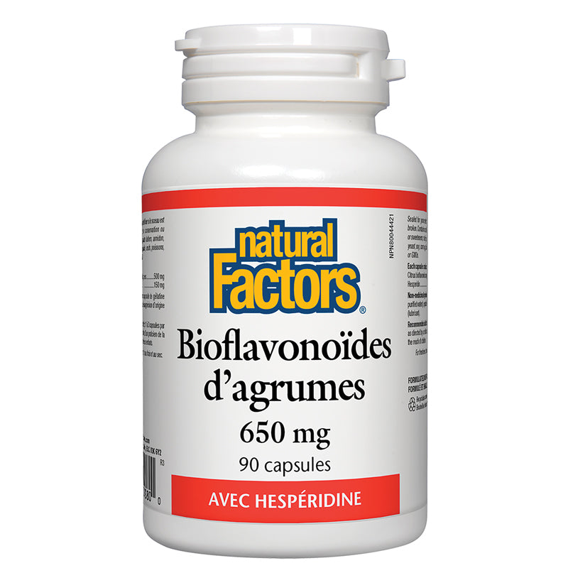 Natural factors bioflavonoïdes d'agrumes 650 mg