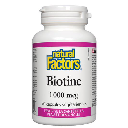 Natural factors biotine 1000 mcg