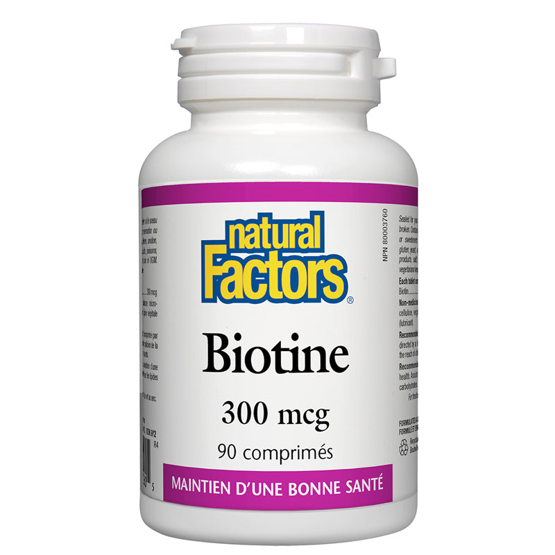Natural factors biotine 300 mcg