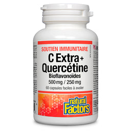 Natural factors c extra plus quercétine bioflavonoïdes 500 mg 250 mg