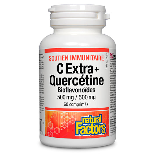 Natural factors c extra plus quercétine bioflavonoïdes 500 mg 500 mg