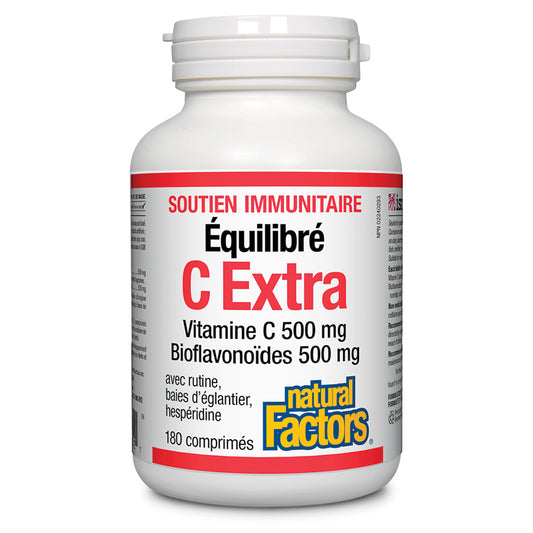 Équilibré C Extra 500mg Vitamine C 500g Bioflavonoïdes||Balanced C Extra 500 mg Vitamin C 500 mg  Bioflavonoids