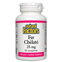 Natural factors fer chélaté 25 mg