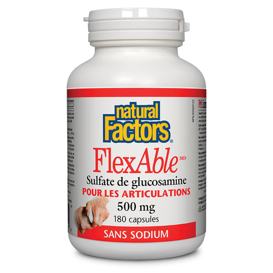 Natural factors flexable sulfate glucosamine 500 mg