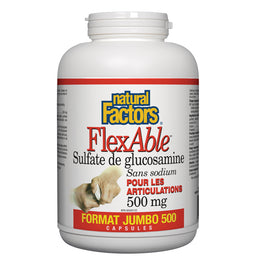 FlexAble Sulfate de glucosamine 500mg||FlexAble Glucosamine Sulfate 500 mg