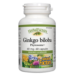 Natural factors ginkgo biloba phytosome 60 mg