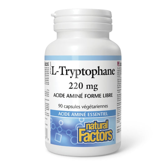 Natural Factors L-Tryptophane 220 mg Acide aminé forme libre