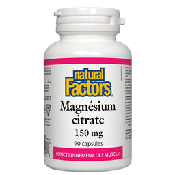 Natural factors magnésium citrate 150 mg
