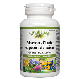 Natural factors marron d'inde pépin raisin 350 mg