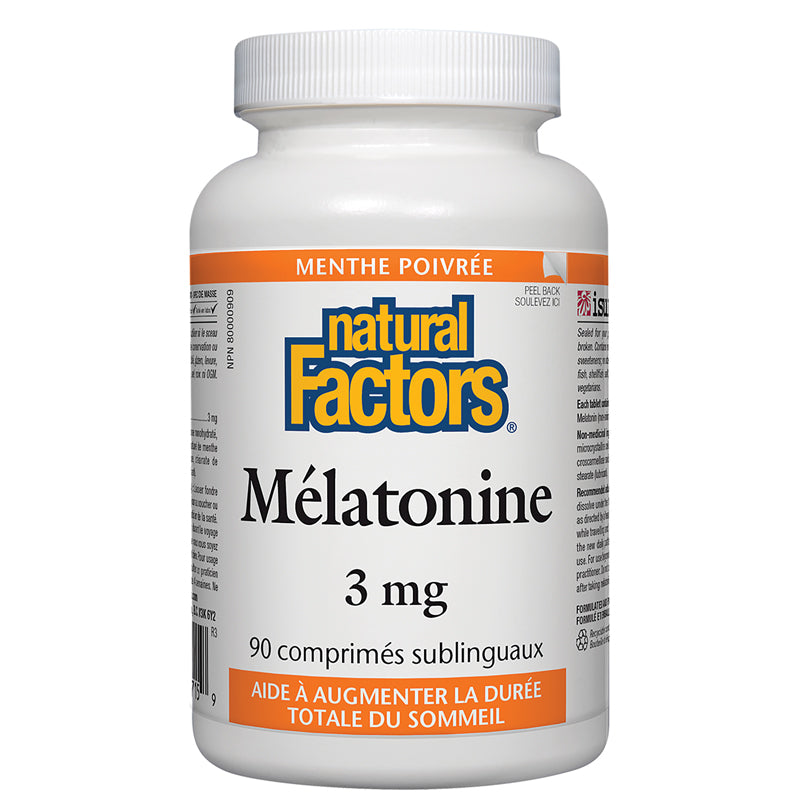 Mélatonine 3 mg Menthe Poivrée
