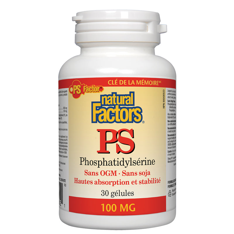 Natural factors ps phosphatidylsérine 100 mg