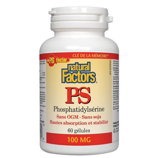 Natural factors ps phosphatidylsérine 100 mg 