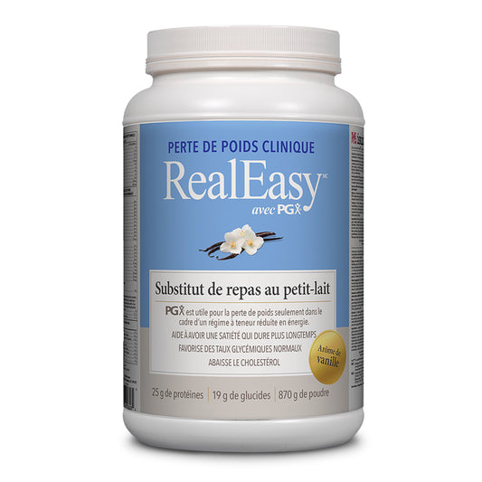 RealEasy Avec PGX Substitut De Repas Au Petit-Lait - Vanille||RealEasy™ With PGX Whey Meal Replacement - Vanilla