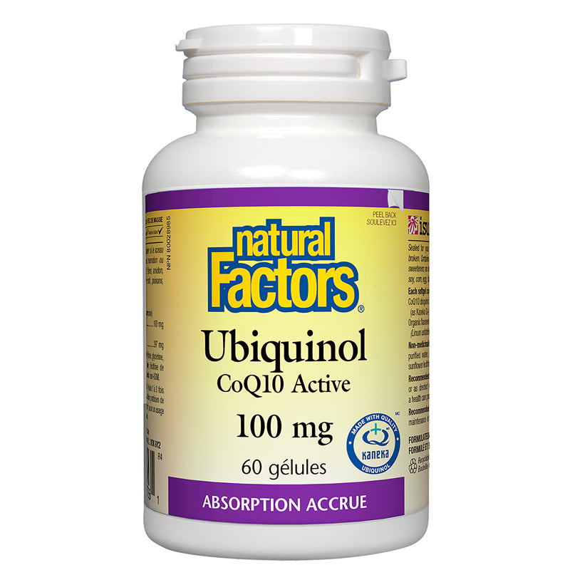 Natural factors ubiquinol coq10 active 100 mg