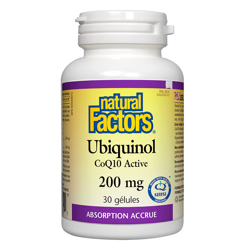 Natural factors ubiquinol coq10 active 200 mg