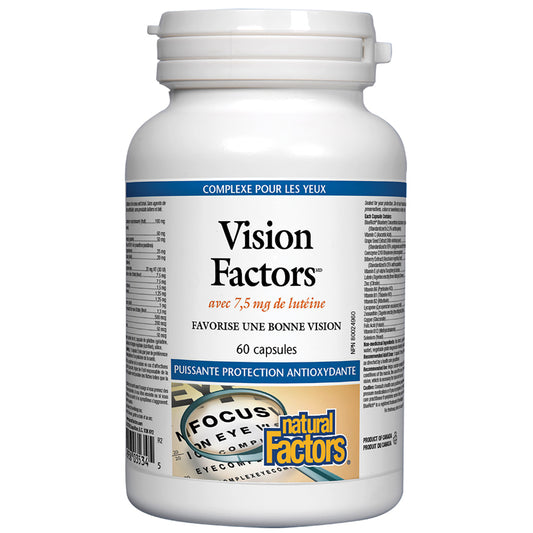 Natural factors visions factors 7.5 mg lutéine