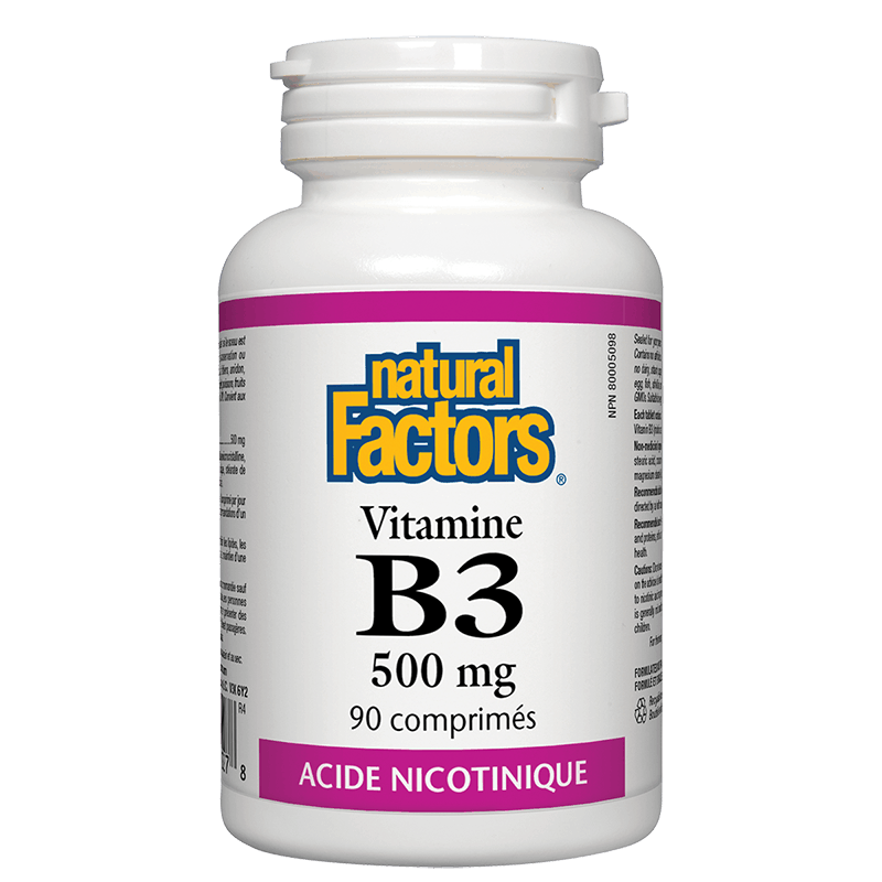 Natural factors vitamine b3 500 mg