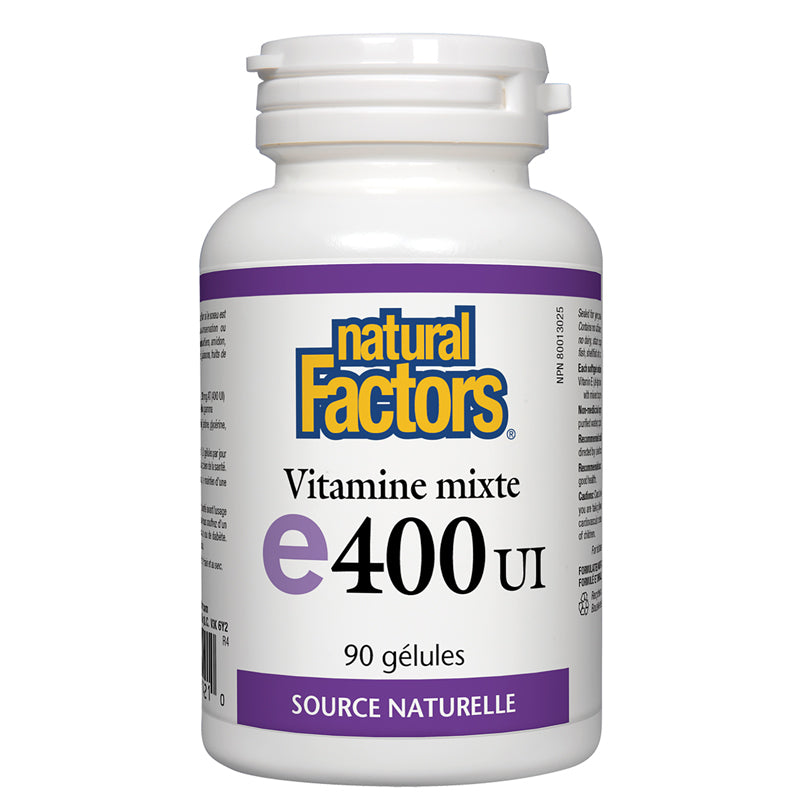 Natural factors vitamine e 400 ui
