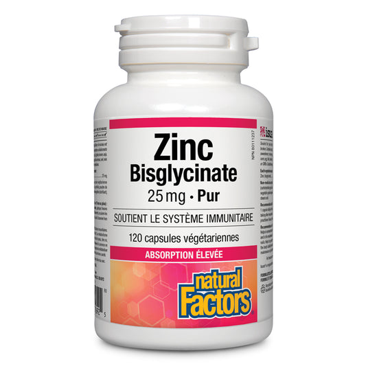 Natural factors zinc bisglycinate 25 mg