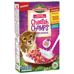 Céréales explosion de petits fruits Cheetah Chomps Bio||Cheetah Chomp Berry Blast EnviroKidz Organic Cereals