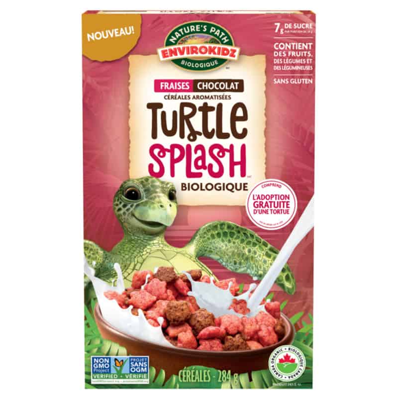 Céréales aux fraises et au chocolat Turtle Splash Bio
