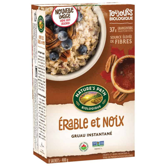 Gruau Instantané Érable & Noix Biologique||Maple Nut Oatmeal