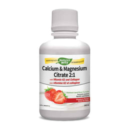 CAL/MAG Citrate 2:1 avec Collagène et K2 Fraise||CAL/MAG citrate 2:1 with collagen and K2- Strawberry