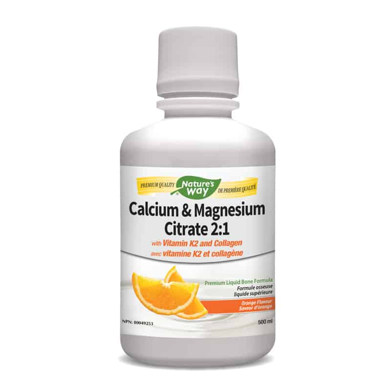CAL/MAG Citrate 2:1 avec Collagène et K2 Orange||CAL/MAG citrate 2:1 with collagen and K2 - Orange