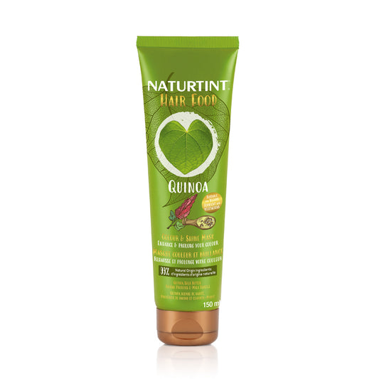 NaturTint Hair Food Masque Couleur et brillance naturel beurre karité végétalien cheveux brillants soyeux