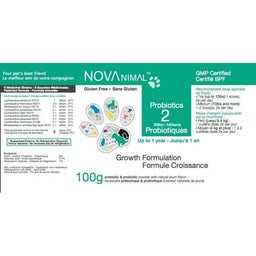 NOVAnimal Formule Croissance 2 milliards||NOVAnimal Probiotics 2 billions - Growth formualtion