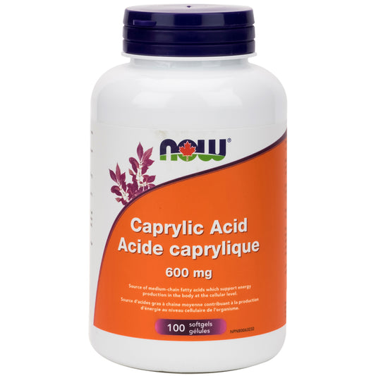 now acide caprylique 600mg 100 gélules