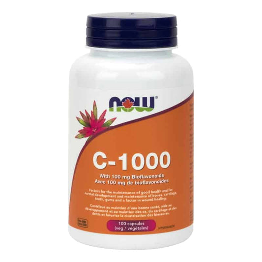 now c-1000 avec 100 mg de bioflavonoides 100 capsules végétales sans ogm