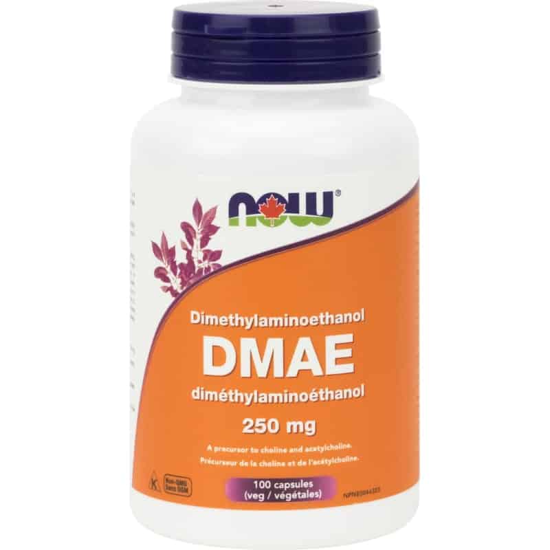 now dmae diméthylaminoéthanol 250 mg 100 végétales